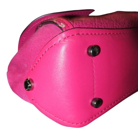 Coach 2016 Drifter Pink Mixed Leather Carryall Satchel 2 Way Crossbody Handbag - Picture 10 of 14